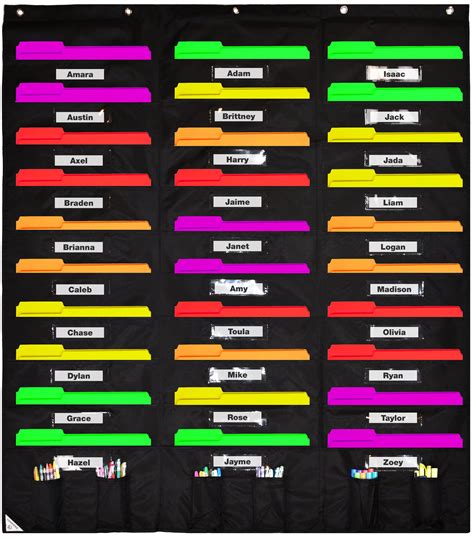 file organizer pocket chart.